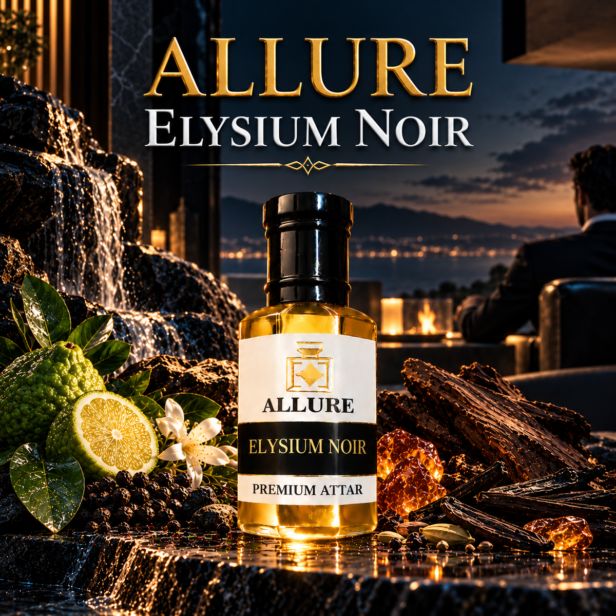 Elysium Noir Premium Attar (Alcohol Free Perfume Oil)