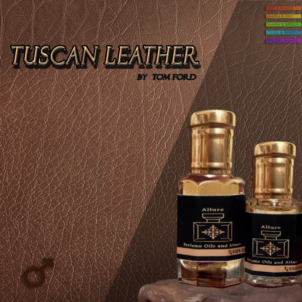 Attar Tuscan Leather (Alcohol Free Perfume Oil)