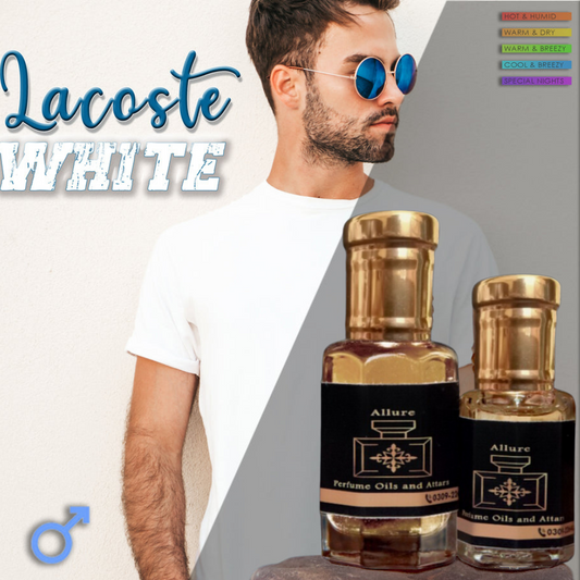 Attar Lacoste White (Alcohol Free Perfume Oil)