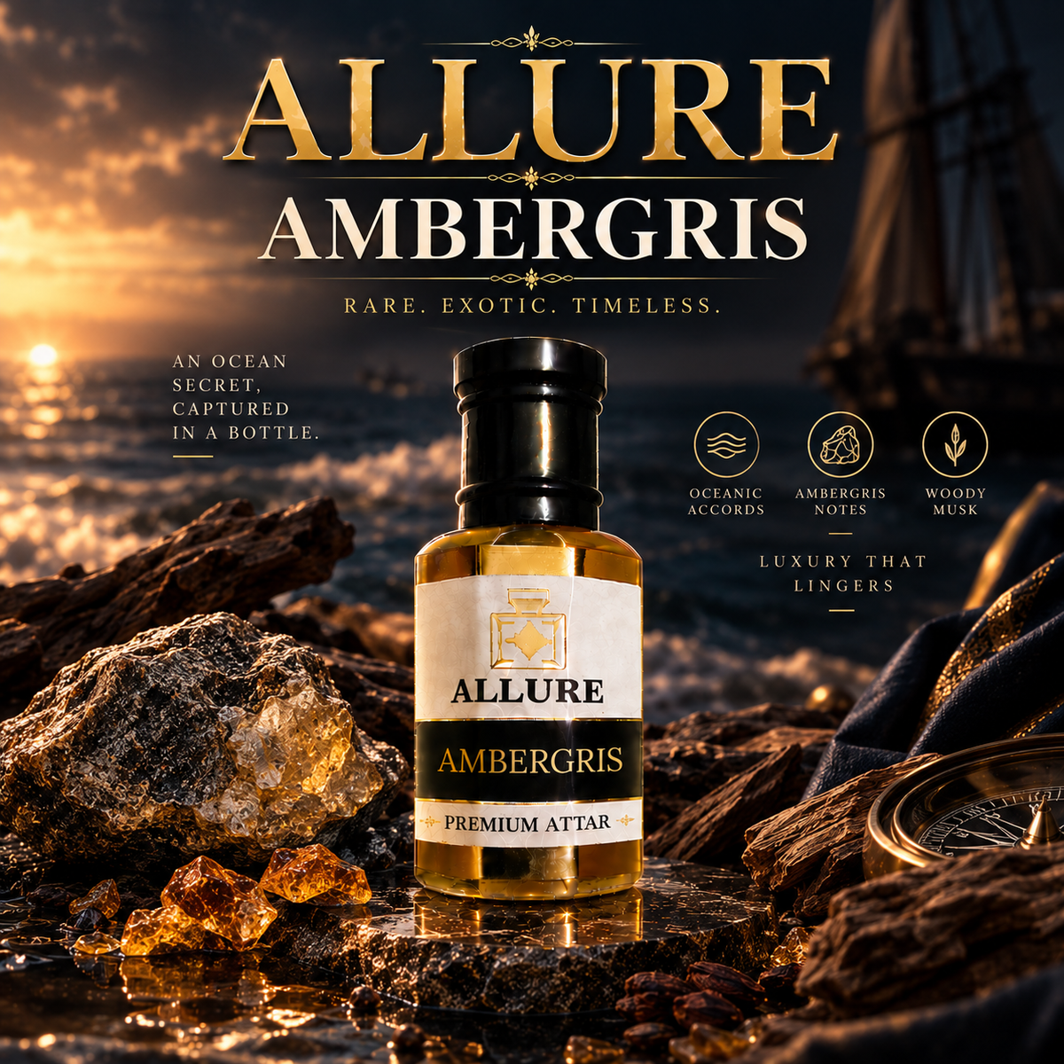 Addictive Ambergris Premium Quality Oil