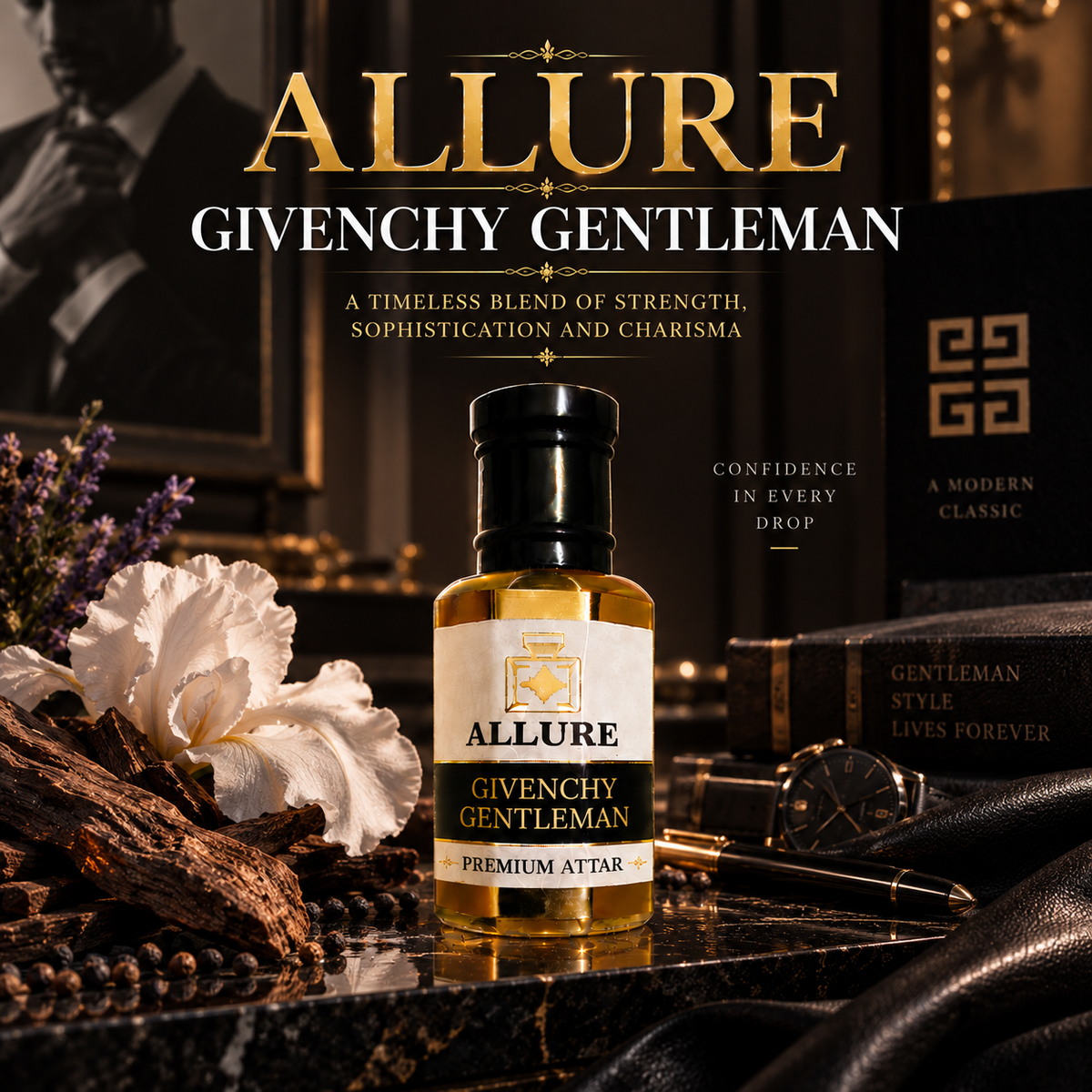 Attar Givenchy Gentleman (Alcohol Free Perfume Oil)
