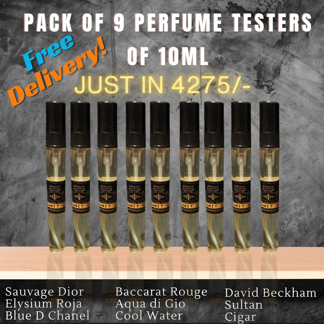 Pack of 10 perfume testers of 10ml in 4275