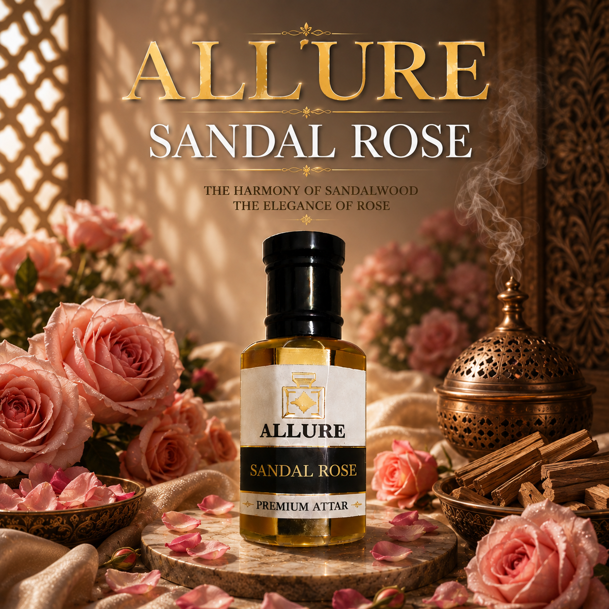 Sandal Rose Attar (Perfume Oil)