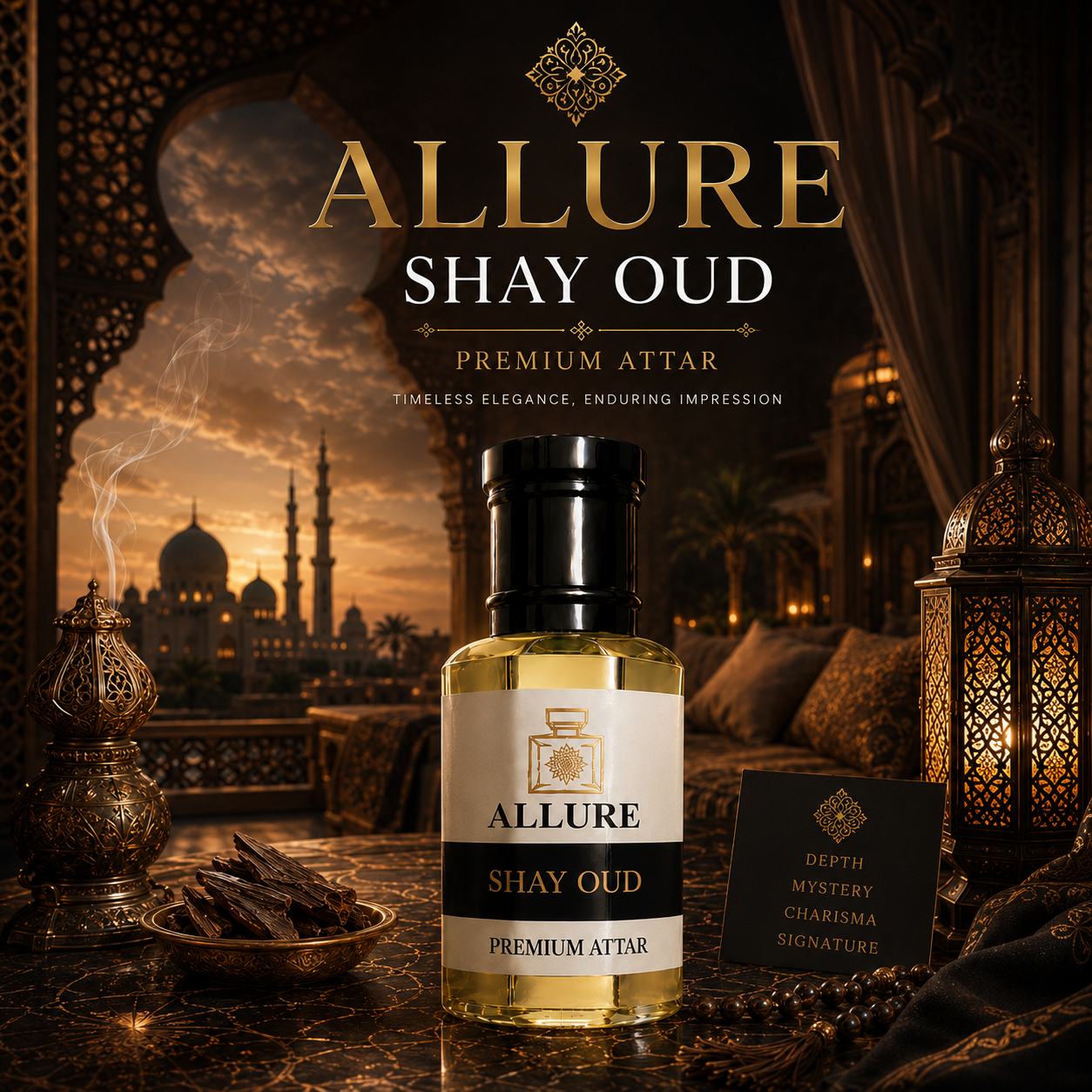 Shay Oud Premium Attar (perfume oil)