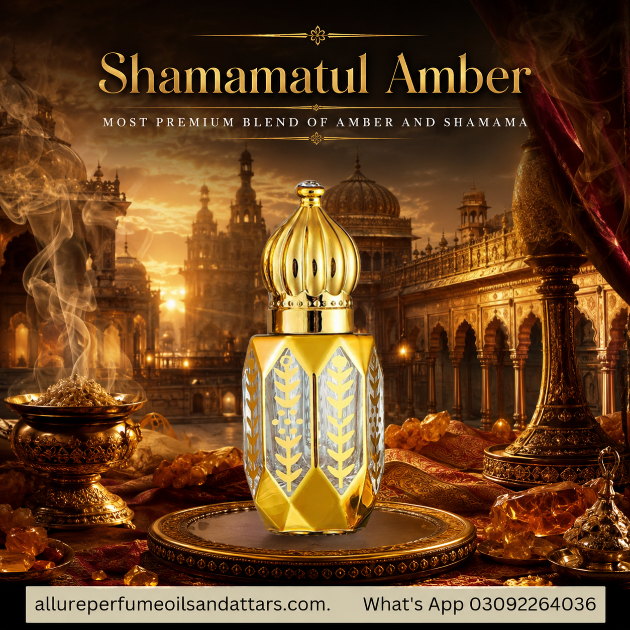 Amber Shamama or Shamamatul Amber Orignal attar in high quality
