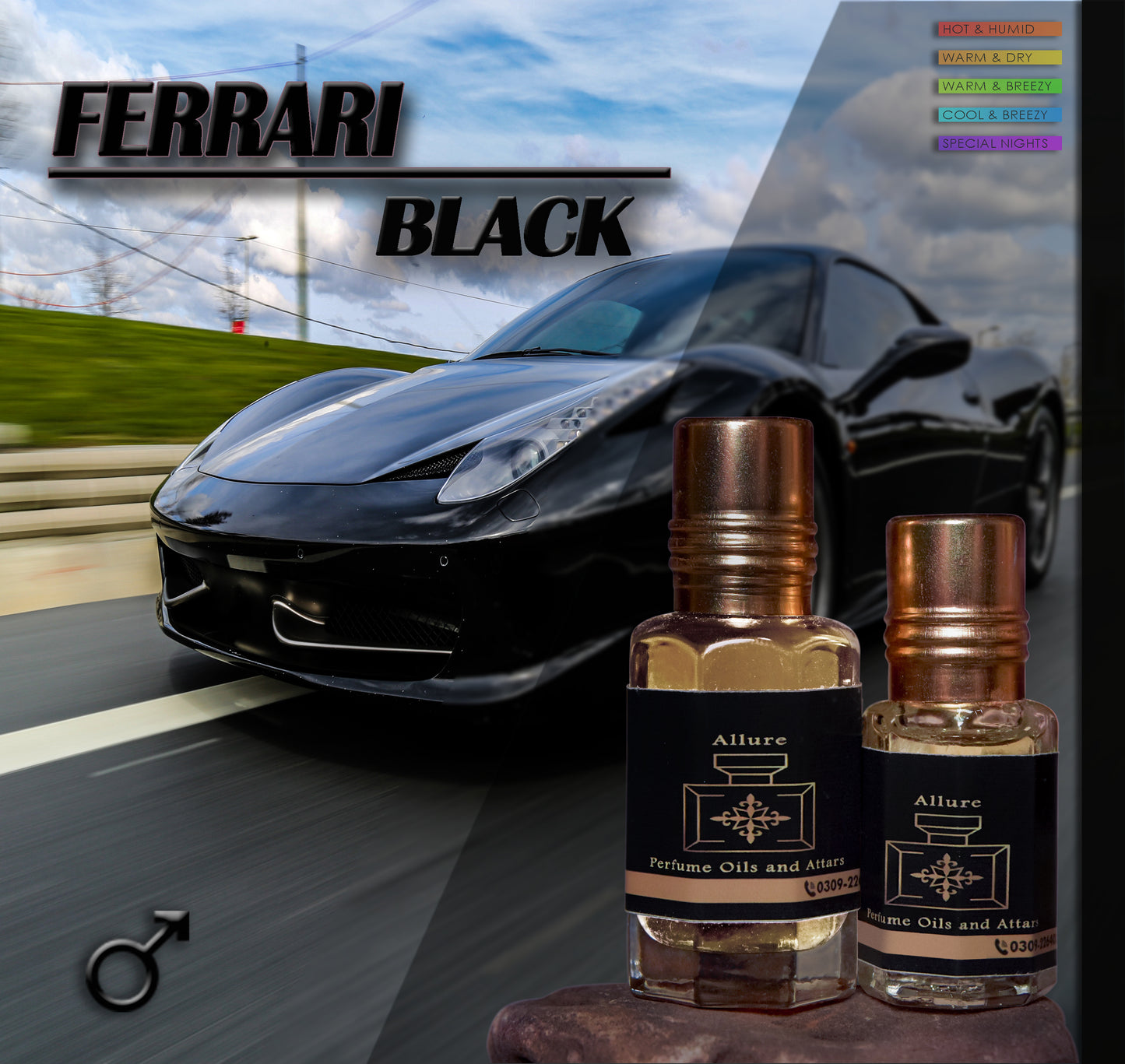 Ferrari Black attar in high quality