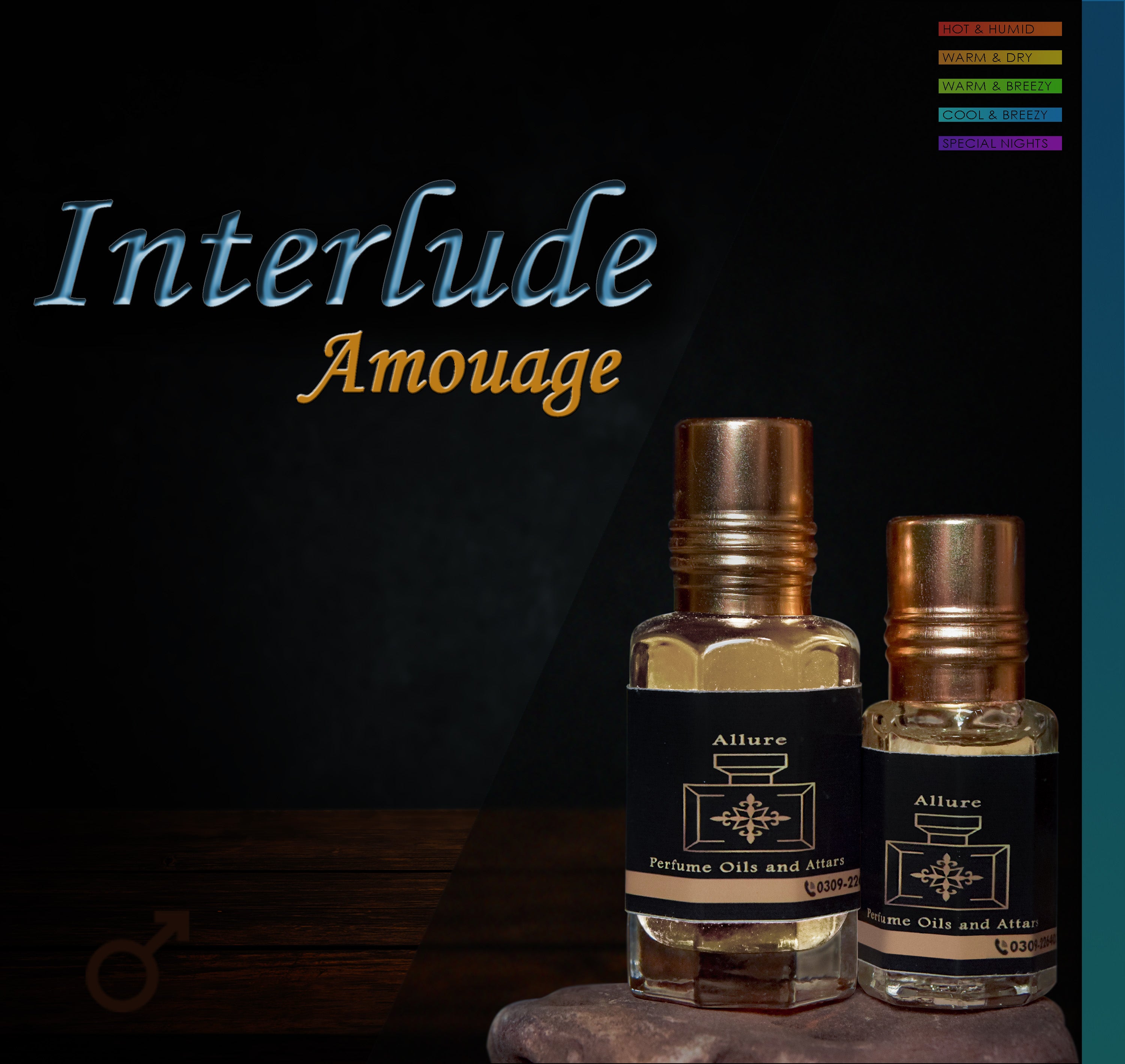 Amouage Interlude attar in high quality Allure Perfume Oils and