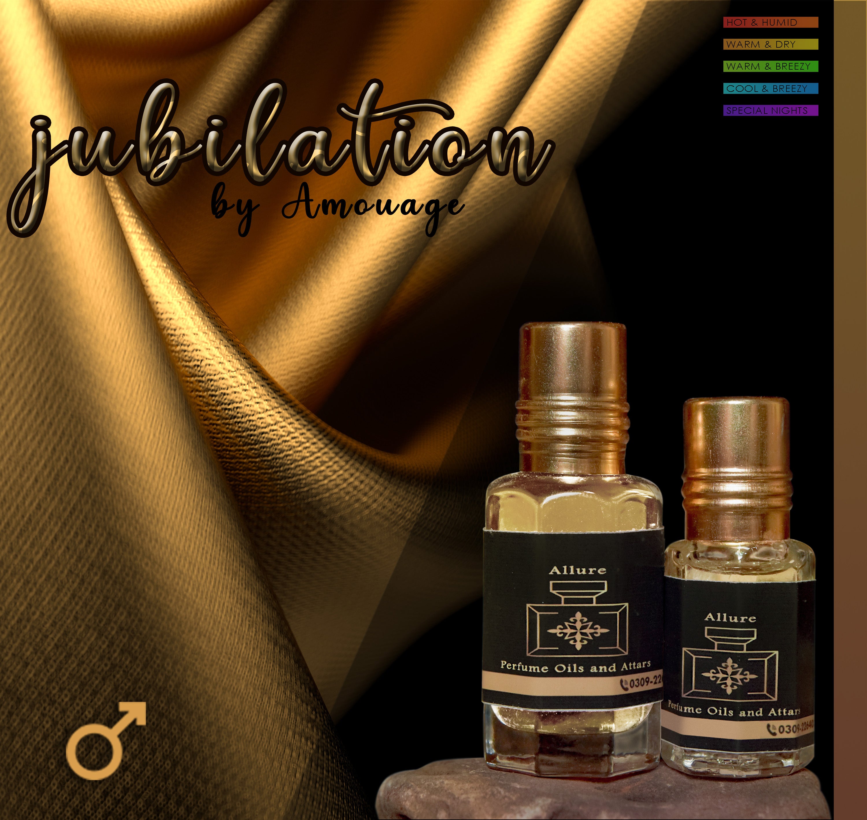 Jubilation Amouage Attar in high quality Perfume Oil Allure