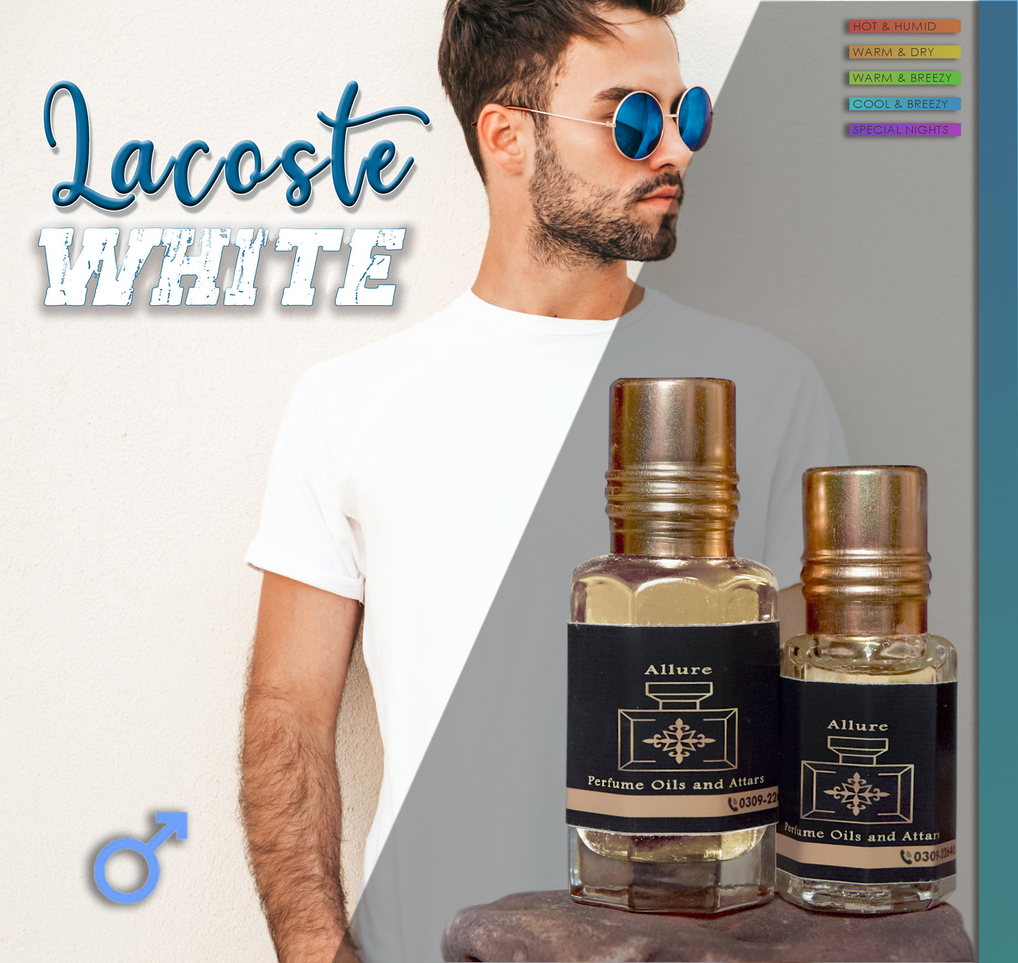 Lacoste White Attar in high quality (Perfume Oil)